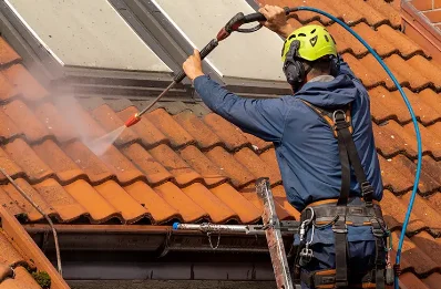 Démoussage et hydrofuge de toiture à Mervilla